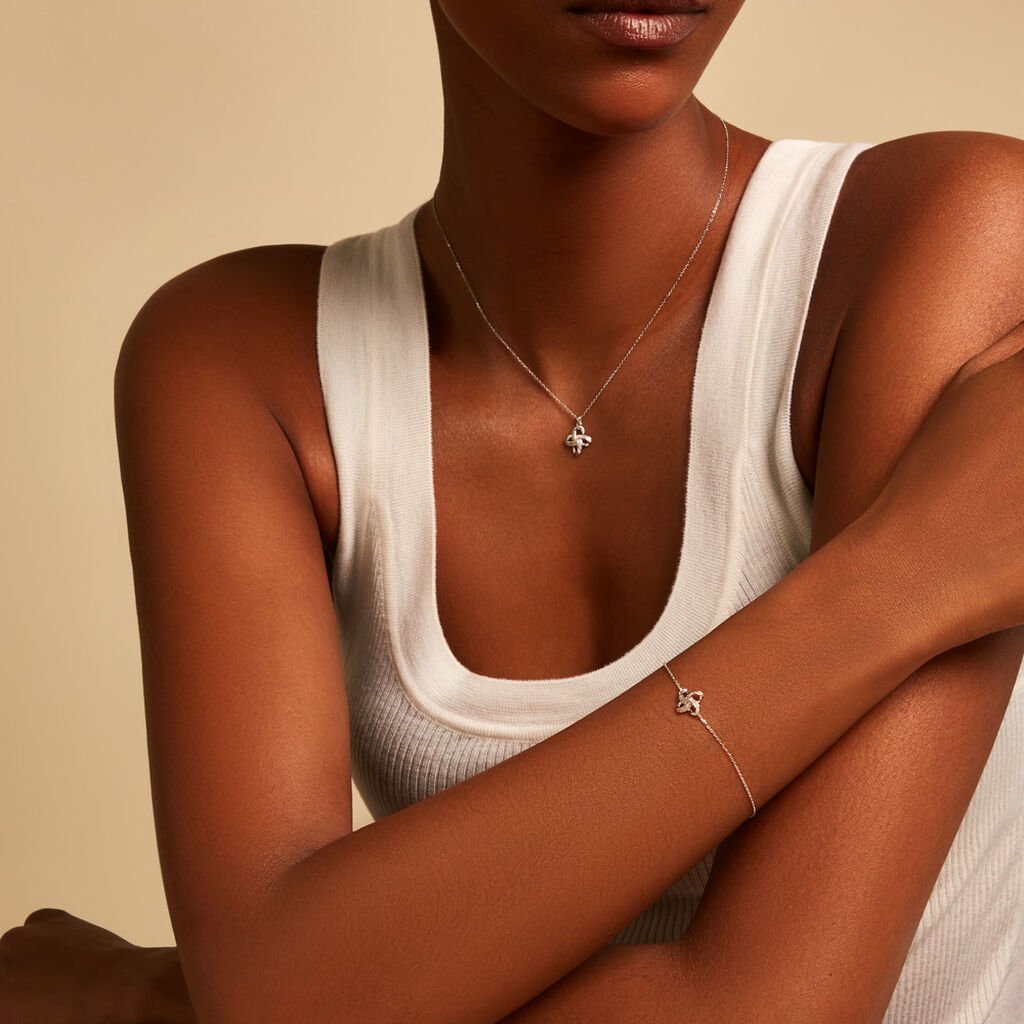 Bracelet Leonille Or Blanc Diamant - Bracelets Femme | Histoire d&rsquo;Or