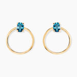 Cr&eacute;oles Kip Or Jaune Topaze - Boucles d'oreilles cr&eacute;oles Femme | Histoire d&rsquo;Or