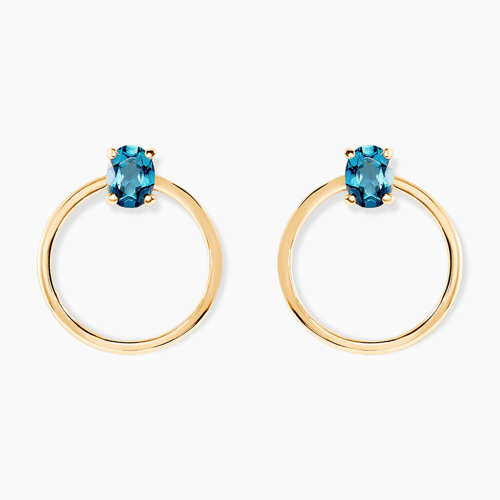 Créoles Kip Or Jaune Topaze - Boucles d'oreilles créoles Femme | Histoire d’Or