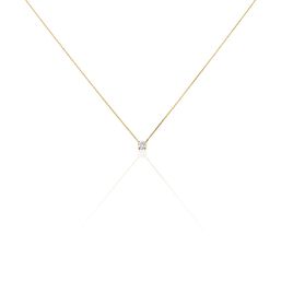 Collier Or Jaune Diamant Synthetique - Colliers Femme | Histoire d’Or
