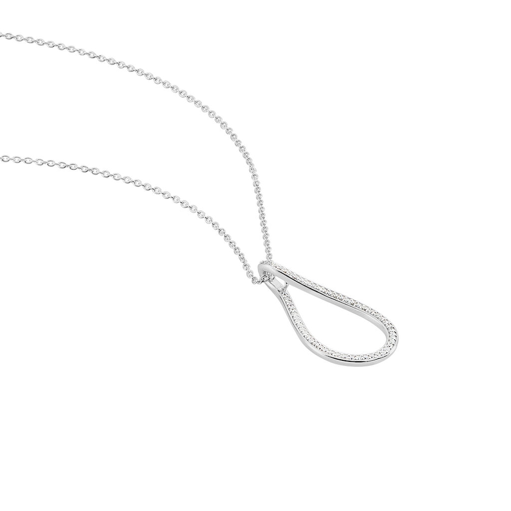 Collier Netta Argent Blanc Oxyde De Zirconium - Colliers fantaisie Femme | Histoire d’Or