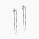 Boucles D'Oreilles Pendantes Rain Argent Blanc Oxyde De Zirconium - Boucles d'oreilles fantaisie Femme | Histoire d&rsquo;Or