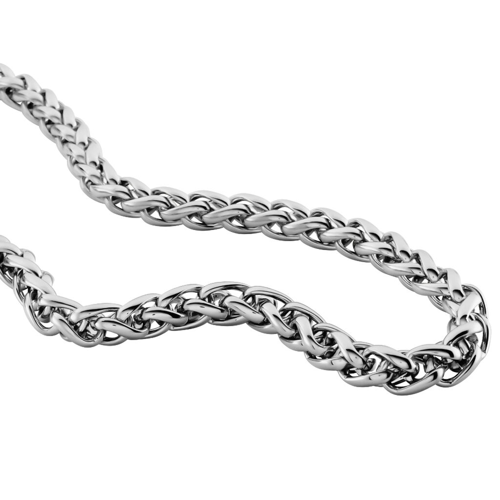 Collier Acier Gris Vasio - Chaines Femme | Histoire d’Or