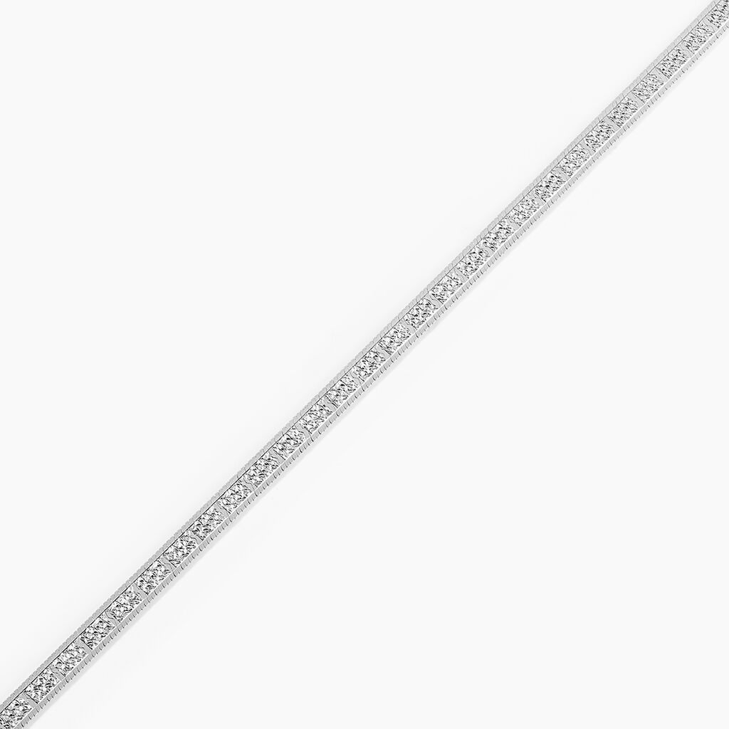 Bracelet Nuriaae Argent Blanc - Bracelets chaîne Femme | Histoire d’Or