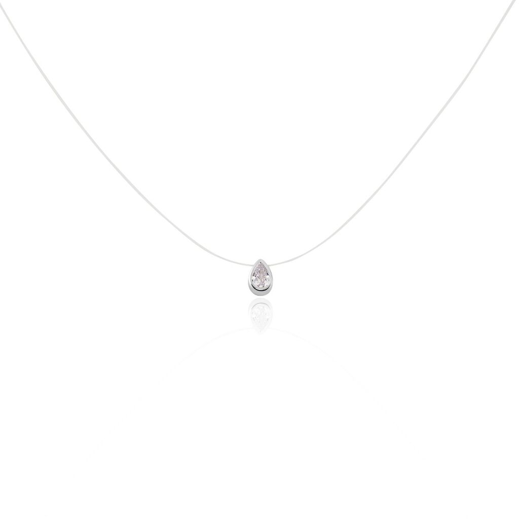 Collier Nylon Argent Blanc Oxyde - Colliers fantaisie Femme | Histoire d’Or