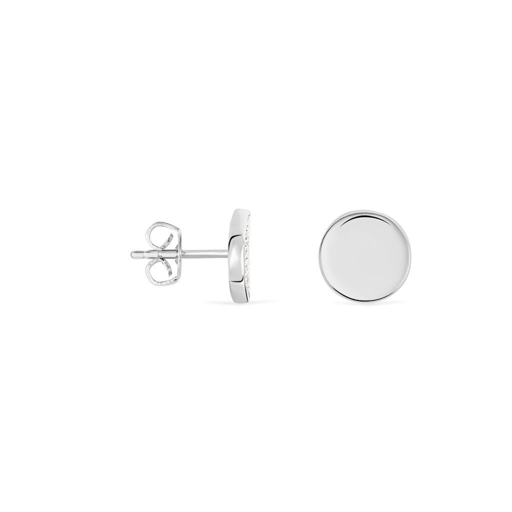 Boucles D'oreilles Dépareillées Lyana Argent Blanc Oxyde De Zirconium - Boucles d'oreilles fantaisie Femme | Histoire d’Or
