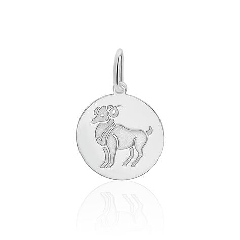 Pendentif Zodiaque Rond Argent Blanc - Pendentifs Zodiaque Famille | Histoire d’Or
