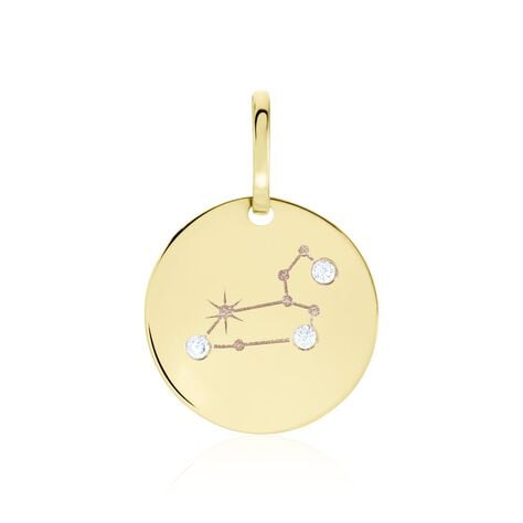 Pendentif Or Jaune Astraea Oxyde De Zirconium - Pendentifs Zodiaque Femme | Histoire d’Or