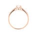 Bague Solitaire Manon Or Rose Oxyde De Zirconium - Bagues solitaires Femme | Histoire d’Or