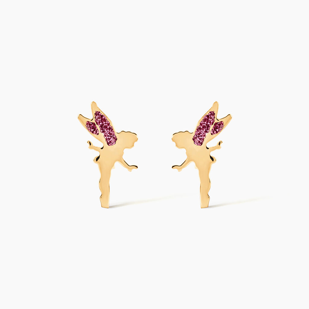 Boucles D'oreilles Puces Feelia Or Jaune - Clous d'oreilles Enfant | Histoire d&rsquo;Or