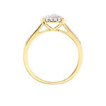 Bague Shirlene Ld Or Jaune Diamant Synth&eacute;tique - Bagues solitaires Femme | Histoire d&rsquo;Or