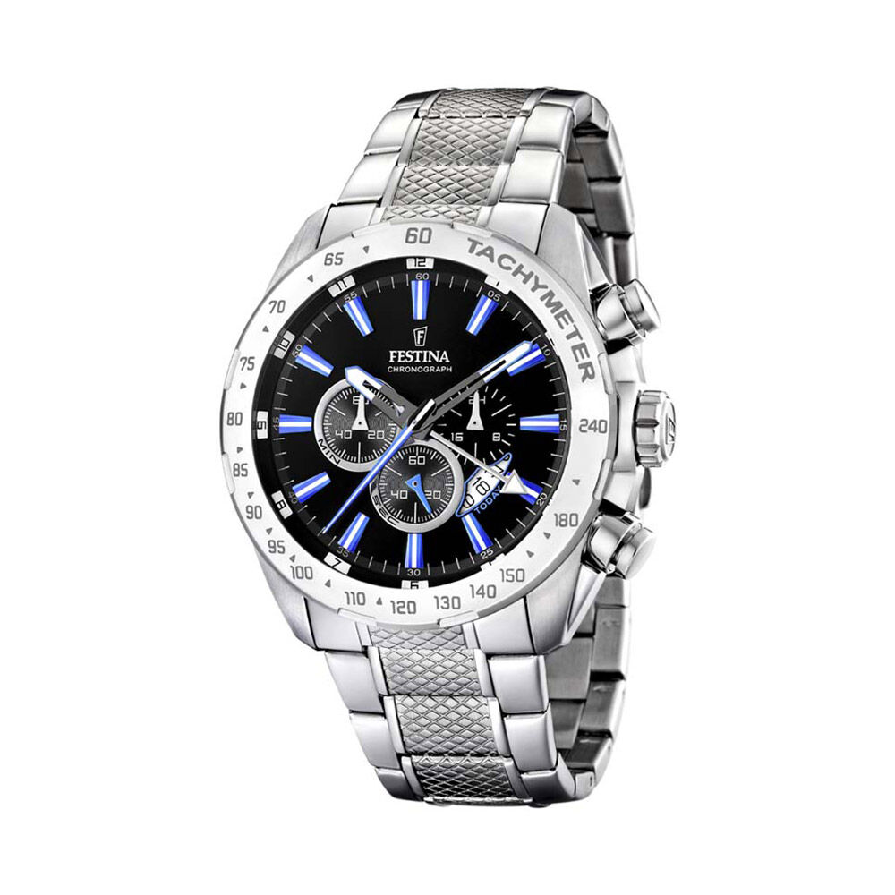 Montres Festina F16488/3 Acier Boucle déployante simple Blanc Ronde -  HIMHBQN0080 • Histoire d'Or