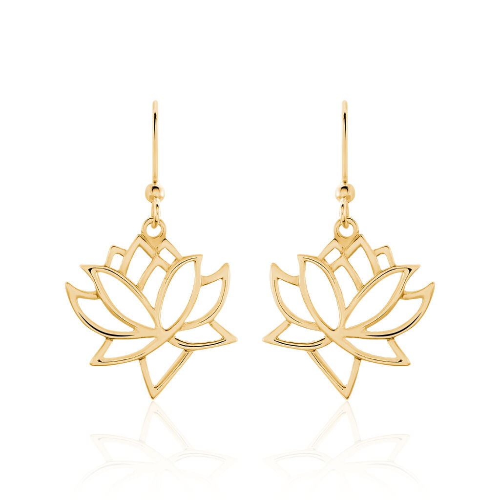 Boucles D'oreilles Pendantes Fuji Plaqué Or Jaune - Boucles d'oreilles fantaisie Femme | Histoire d’Or