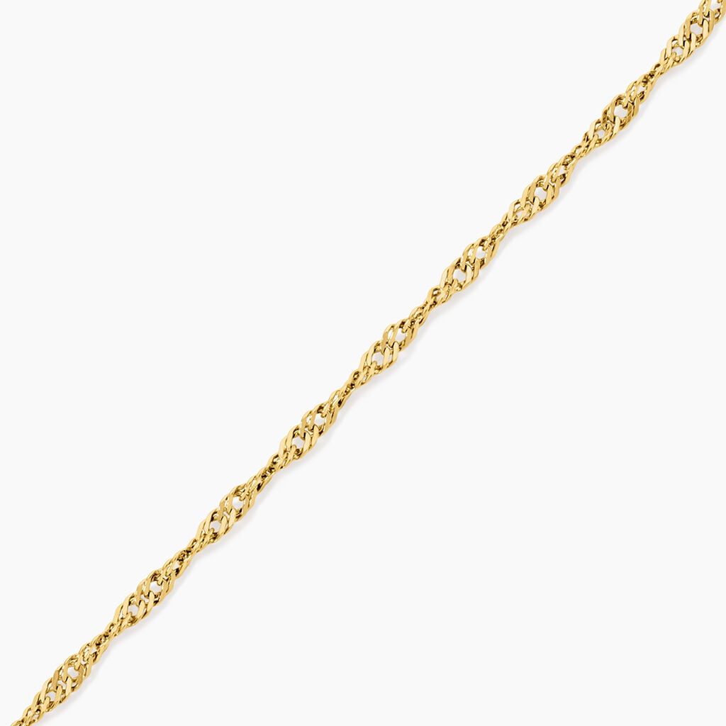 Bracelet Cinthia Acier Jaune - Bracelets cha&icirc;ne Femme | Histoire d&rsquo;Or