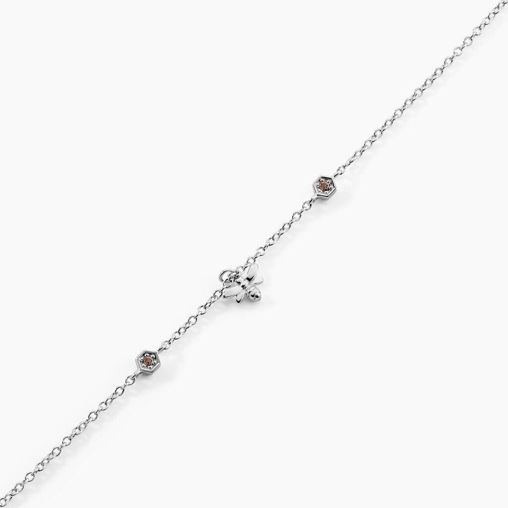 Bracelet Honey Argent Blanc Oxyde De Zirconium - Bracelets Femme | Histoire d&rsquo;Or