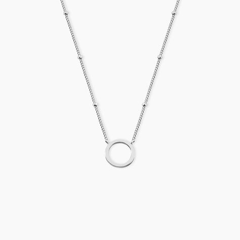 Collier Argent Blanc Cari - Colliers fantaisie Femme | Histoire d&rsquo;Or