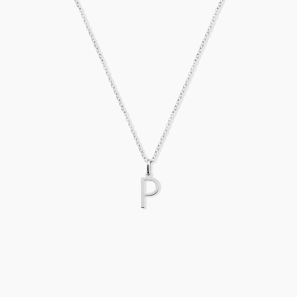 Pendentif Ionia Lettre Or Blanc - Pendentifs Famille | Histoire d&rsquo;Or