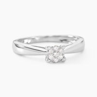 Bague Solitaire Artemis Or Blanc Diamant