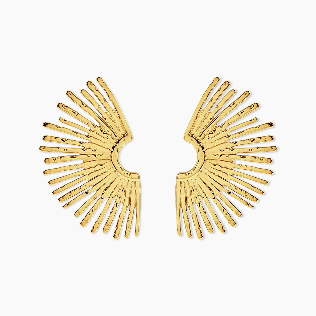 Boucles D'Oreilles Pendantes Mermaid Acier Jaune - Boucles d'oreilles fantaisie Femme | Histoire d&rsquo;Or