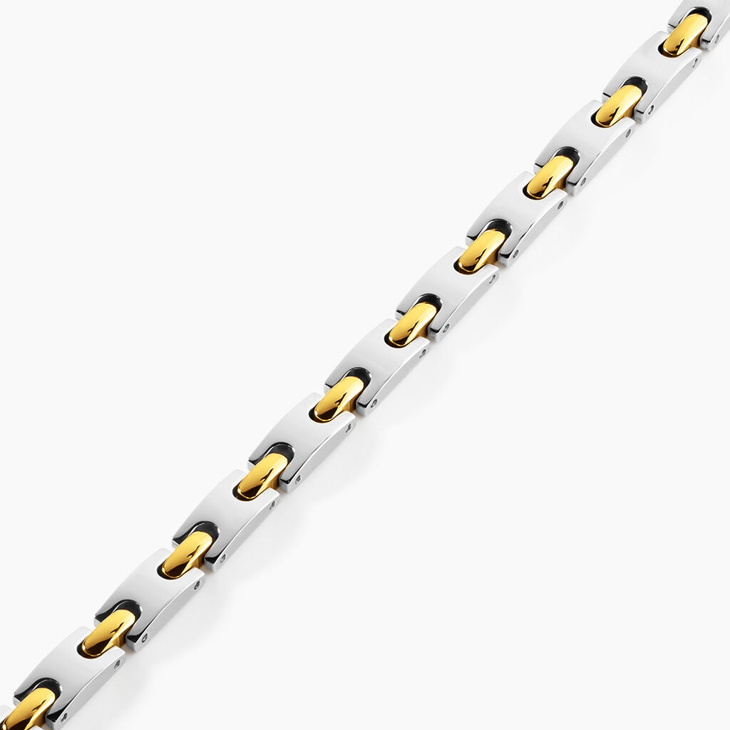Bracelet Jourdan Acier - Bijoux sans pierre Homme | Histoire d&rsquo;Or
