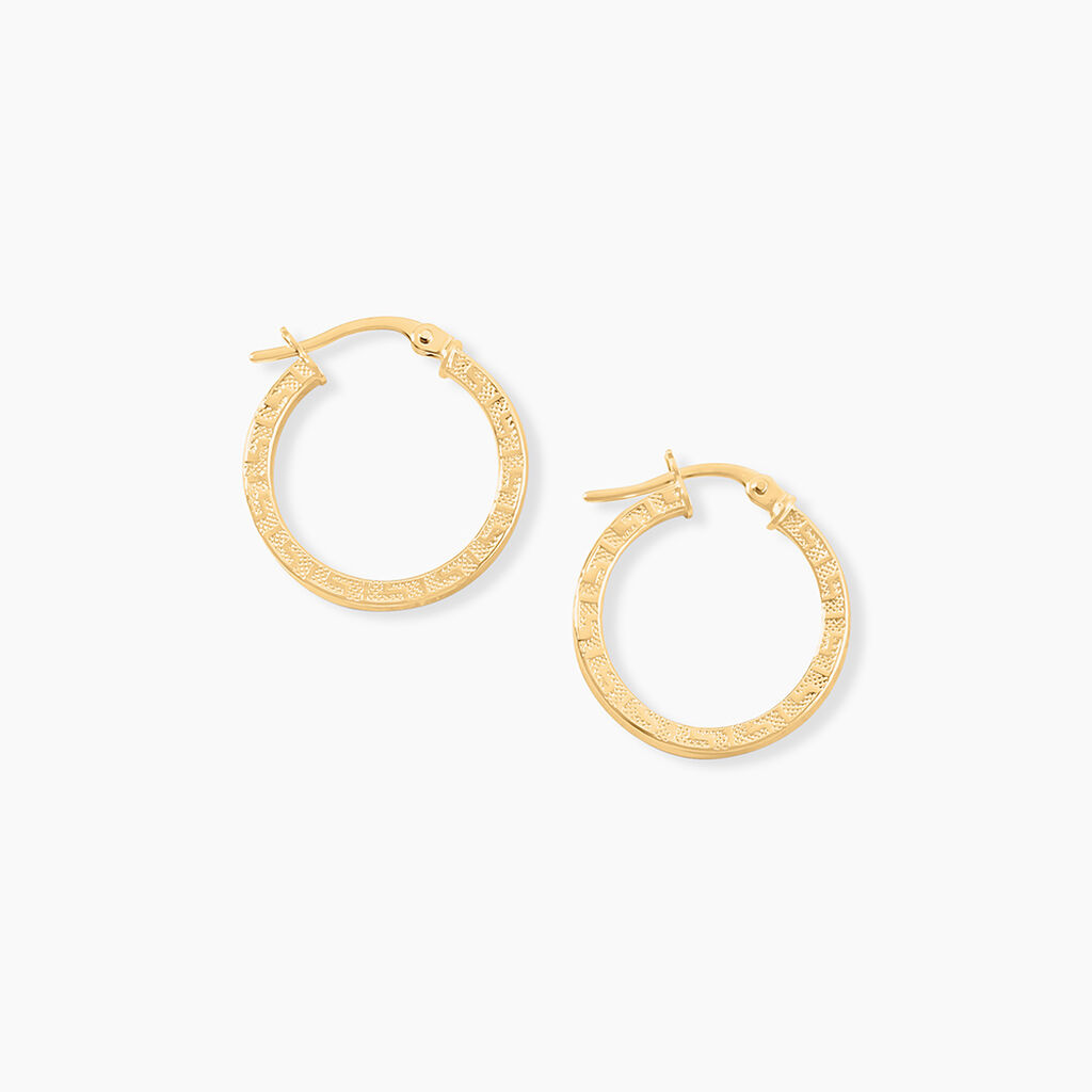 Cr&eacute;oles Xanthia Or Jaune - Boucles d'oreilles cr&eacute;oles Femme | Histoire d&rsquo;Or