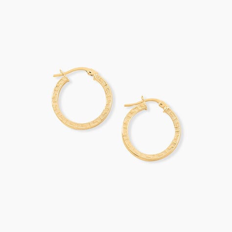 Cr&eacute;oles Xanthia Or Jaune - Boucles d'oreilles cr&eacute;oles Femme | Histoire d&rsquo;Or