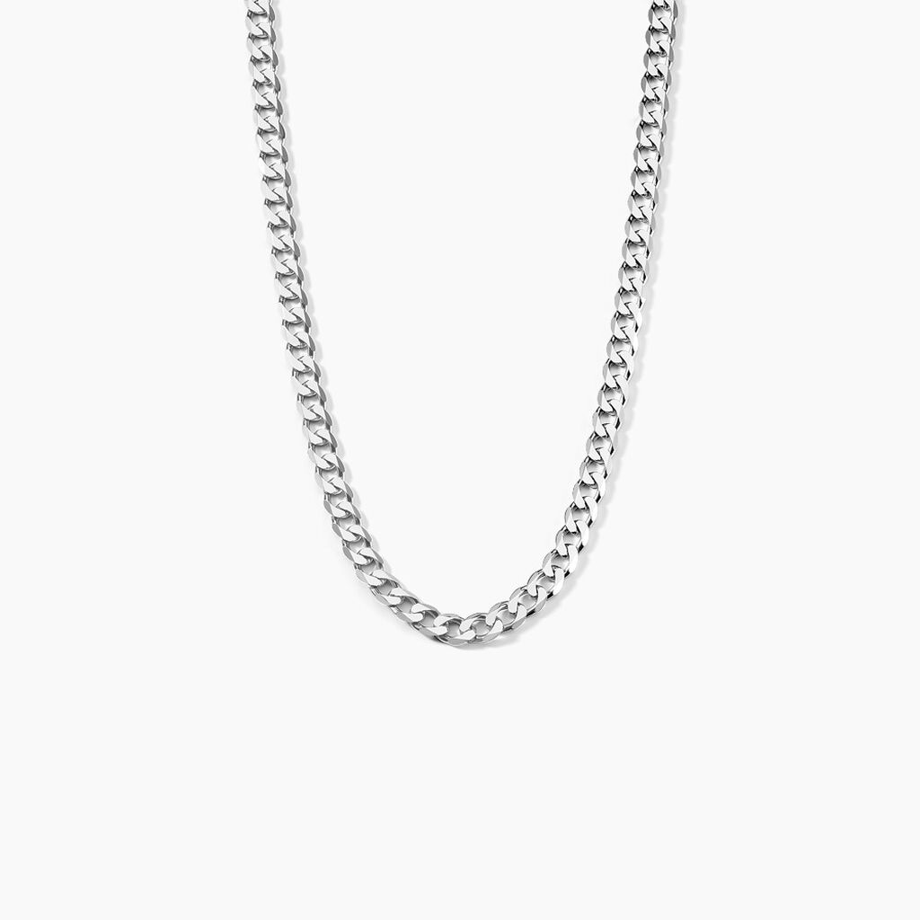 Chaîne Casper Maille Gourmette Argent Blanc