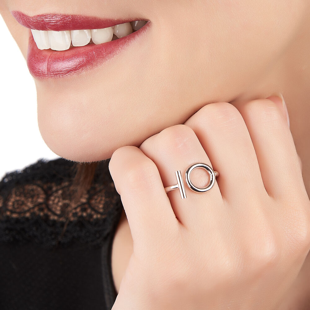 Bague rond et barre hermes clearance
