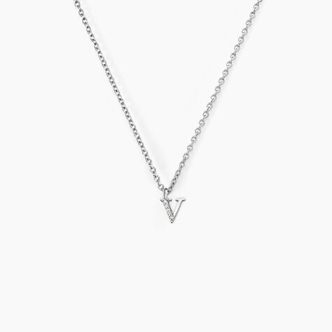 Collier Neruda Argent Blanc Oxyde De Zirconium - Colliers fantaisie Femme | Histoire d&rsquo;Or