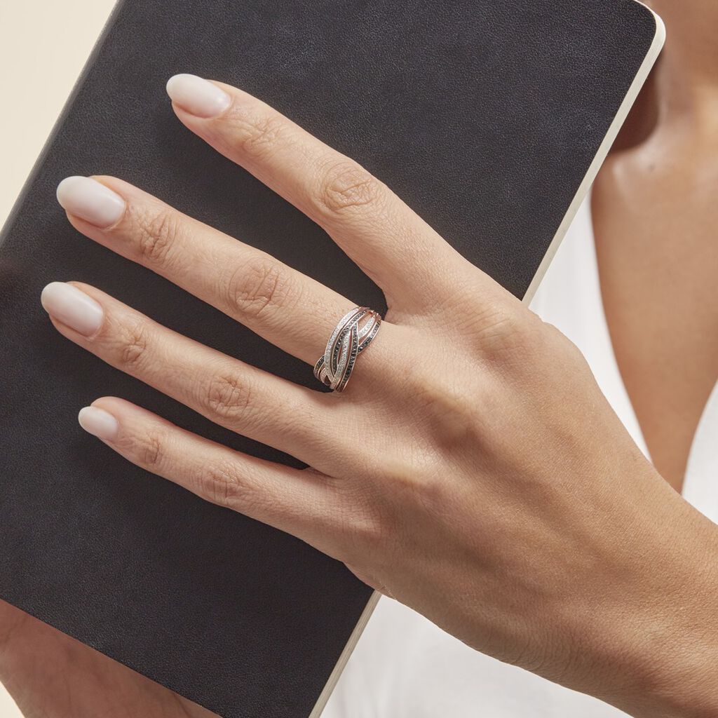 Bague Samsha Or Blanc Diamant - Bagues avec pierre Femme | Histoire d’Or