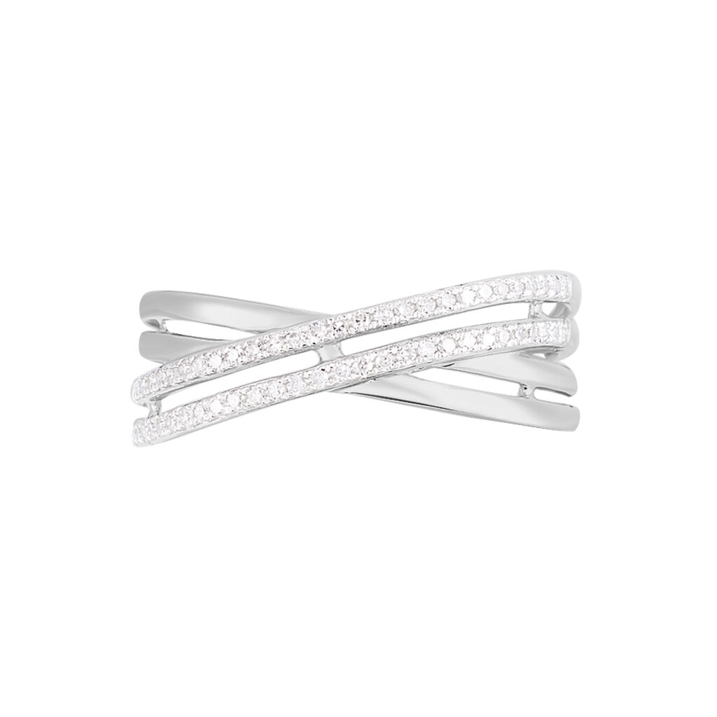 Bague Julianne Or Blanc Diamant Divers - Bagues avec pierre Femme | Histoire d’Or