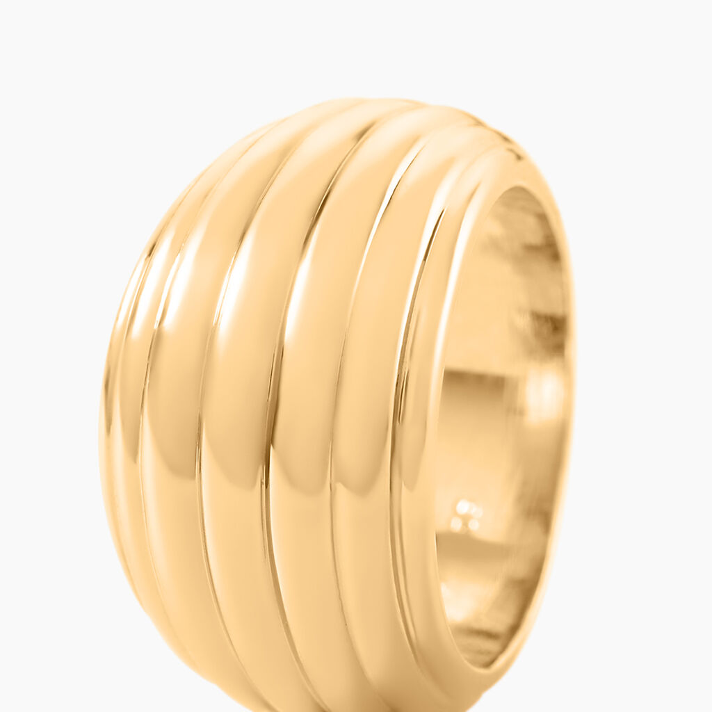 Bague Amae Plaque Or Jaune - Bijoux sans pierre Femme | Histoire d&rsquo;Or