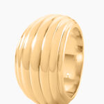 Bague Amae Plaque Or Jaune - Bijoux sans pierre Femme | Histoire d&rsquo;Or