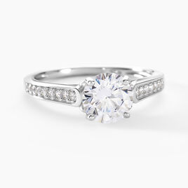 Bague Viky Argent Blanc Oxyde De Zirconium - Bagues solitaires Femme | Histoire d’Or