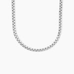Collier Caio Acier Blanc - F&ecirc;te des p&egrave;res Homme | Histoire d&rsquo;Or
