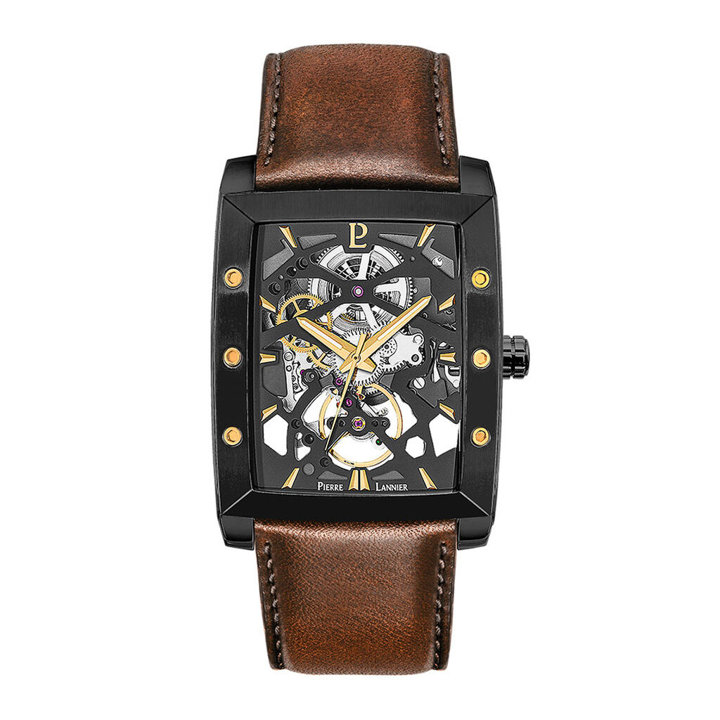 Montre Pierre Lannier Hector Noir - Montres Homme | Histoire d’Or