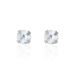 Boucles D'oreilles Puces Daria Or Blanc Oxyde De Zirconium - Clous d'oreilles Femme | Histoire d’Or