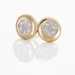 Boucles D'oreilles Puces Or Jaune Laurissa Diamants - Clous d'oreilles Femme | Histoire d&rsquo;Or