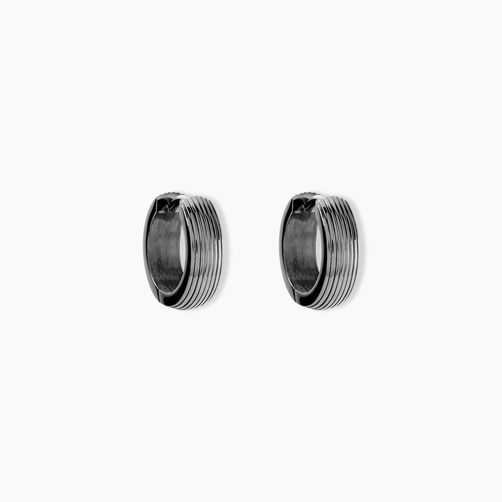 Cr&eacute;oles Sumiko Acier Gris - Boucles d'oreilles cr&eacute;oles Homme | Histoire d&rsquo;Or