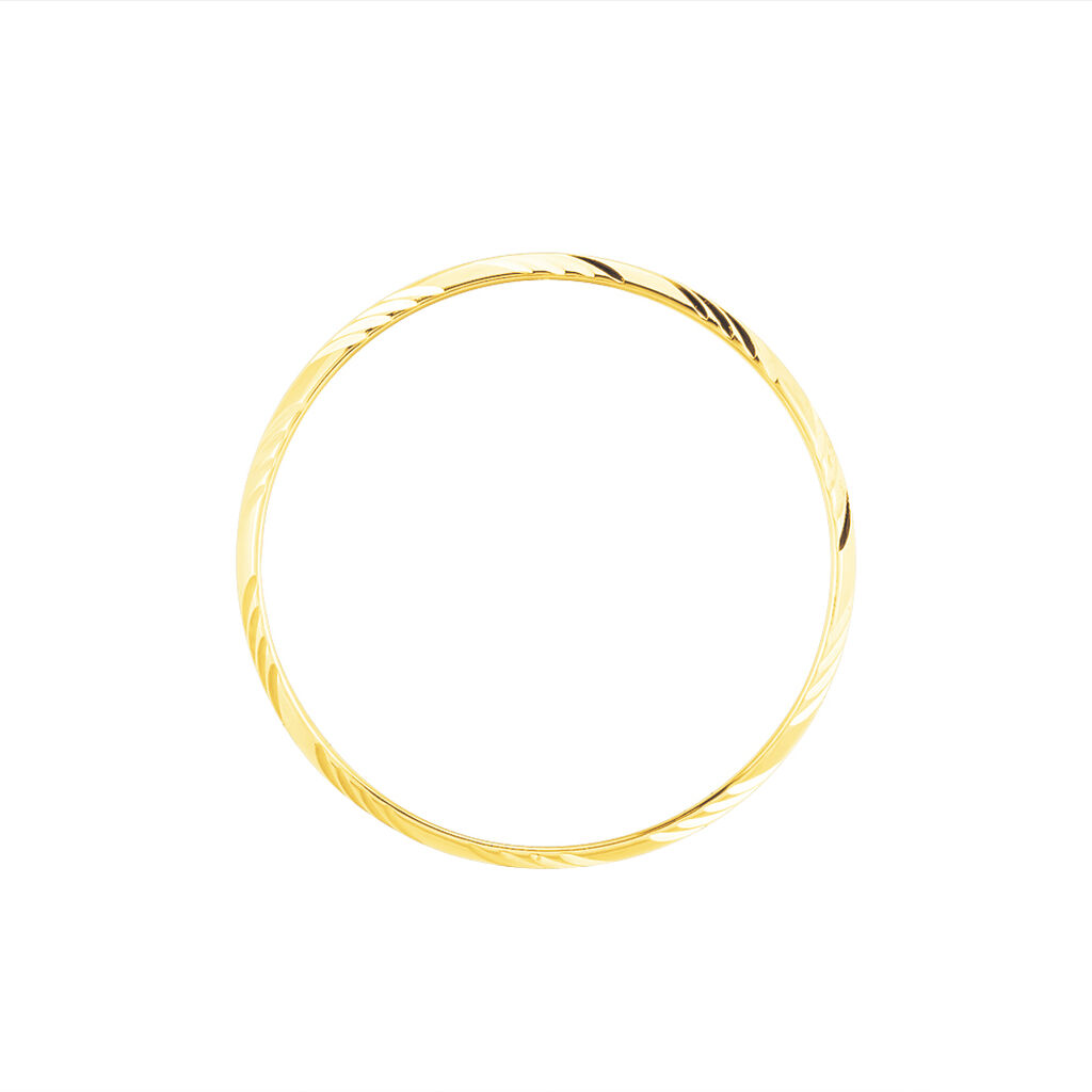 Alliance Hercule Striee Demi Jonc Classique Or Jaune - Alliances Famille | Histoire d’Or