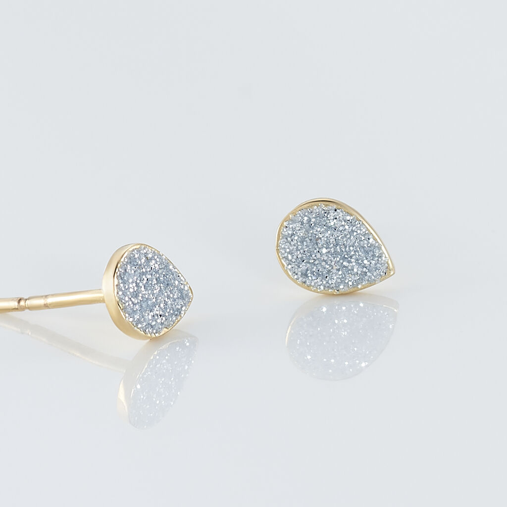 Boucles D'oreilles Puces Anitta Or Jaune - Clous d'oreilles Femme | Histoire d’Or