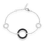 Bracelet Lylwen Argent Blanc C&eacute;ramique Et Oxyde De Zirconium - Bracelets Femme | Histoire d&rsquo;Or
