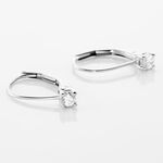 Boucles D'oreilles Pendantes Victoria Or Blanc Diamant - Boucles d'oreilles pendantes Famille | Histoire d&rsquo;Or
