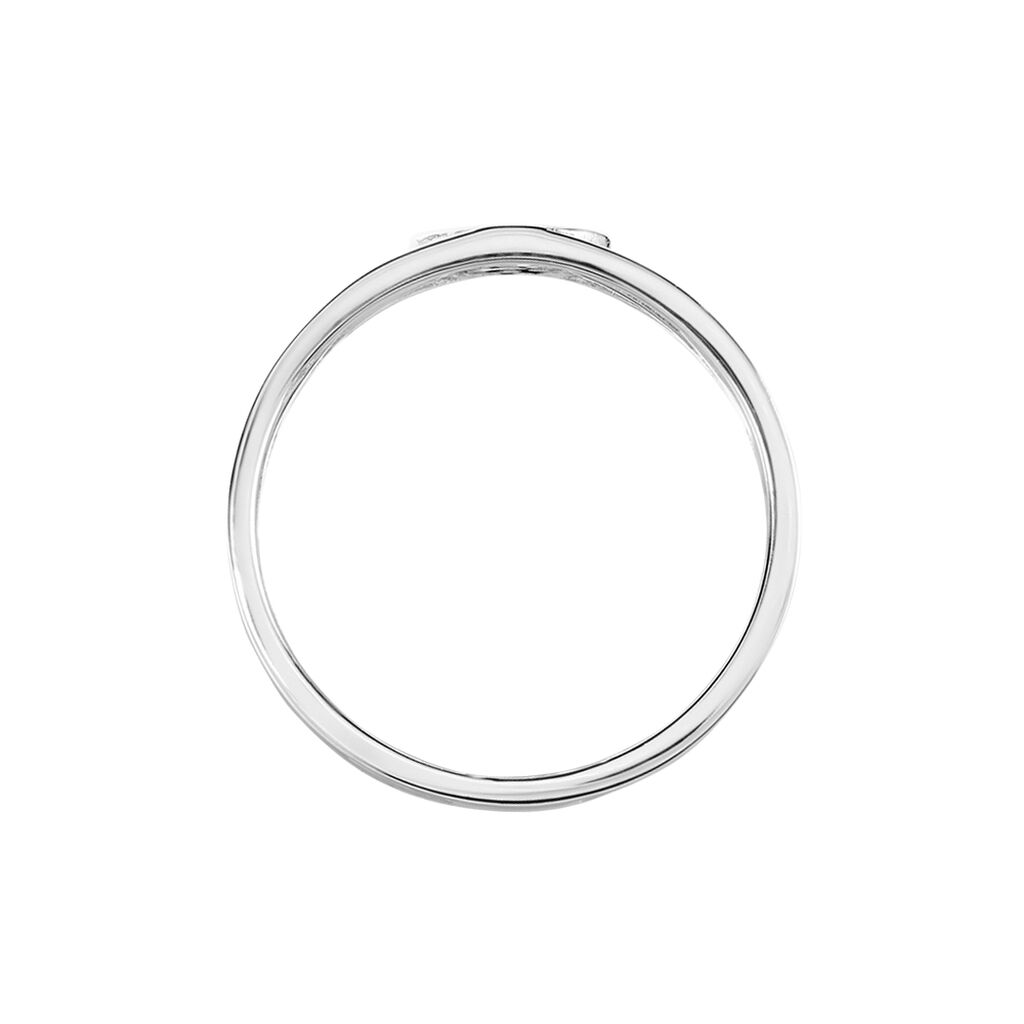 Bague Appius Argent Blanc Oxyde De Zirconium - Bagues avec pierre Femme | Histoire d’Or