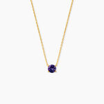 Collier Safae Or Jaune Am&eacute;thyste - Colliers Femme | Histoire d&rsquo;Or