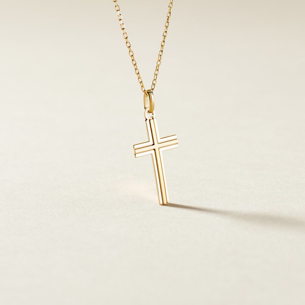 Pendentif Amaelle Croix Or Jaune - Pendentifs Communion Unisex | Histoire d&rsquo;Or