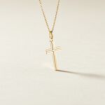 Pendentif Amaelle Croix Or Jaune - Pendentifs Communion Unisex | Histoire d&rsquo;Or