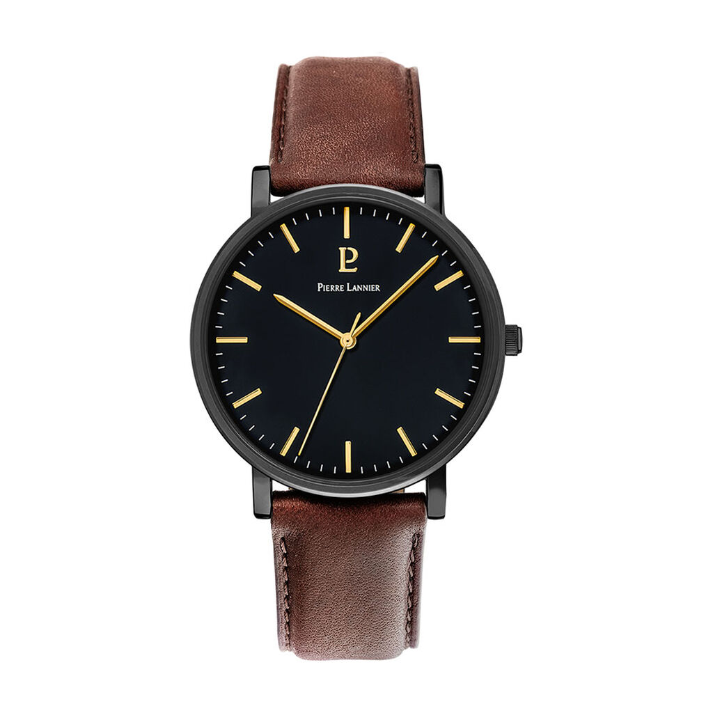 Montre Pierre Lannier Essential Noir - Montres Homme | Histoire d&rsquo;Or