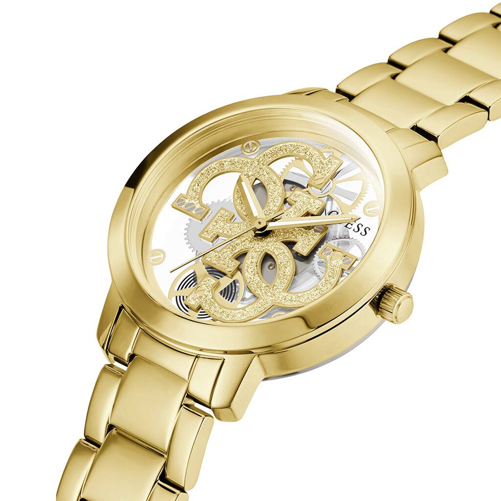 Montre Guess Quattro Clear Doré - Montres Femme | Histoire d’Or