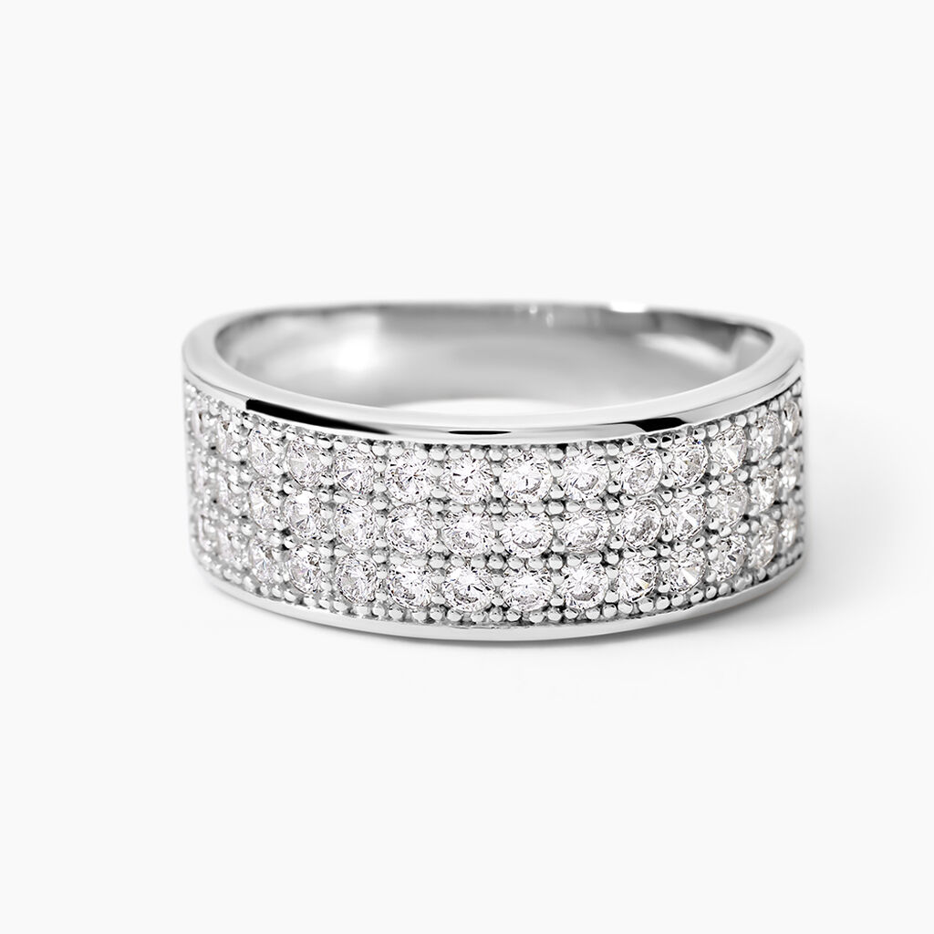 Bague Cecelia Argent Blanc Oxyde De Zirconium - Bagues avec pierre Femme | Histoire d&rsquo;Or